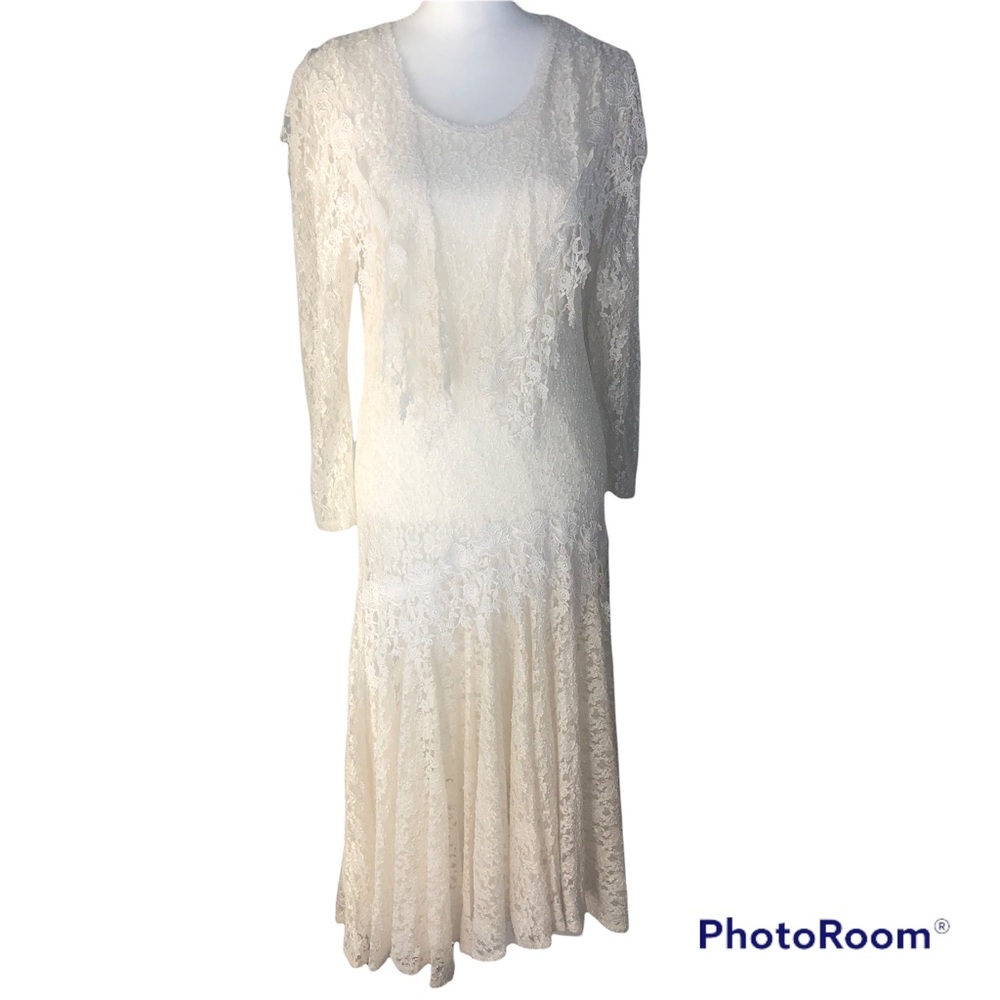 Vintage Elena Collection Lace Victorian Western 3PC Dress Set